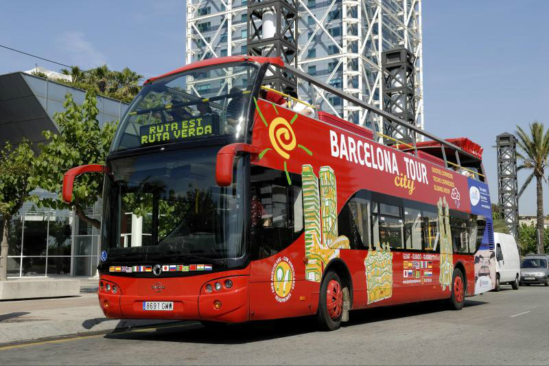 tourist bus in barcelona