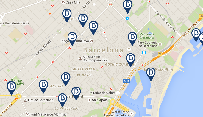 map barceloneta premium