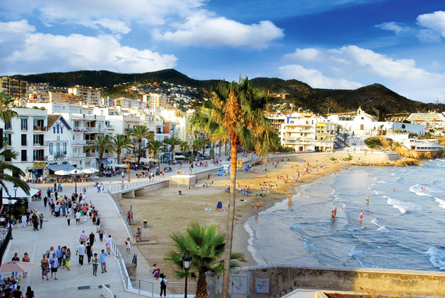 Sitges beach side Spain