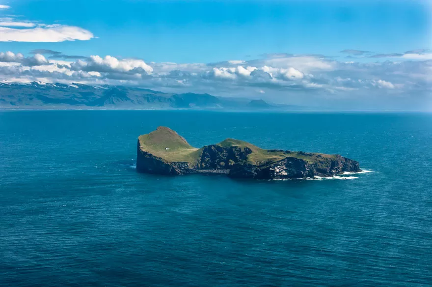 The lonely island home Elliðaey, Iceland.