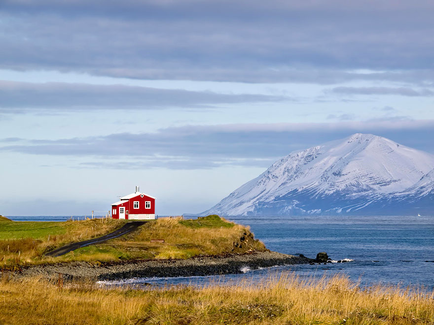 The small red house, Iceland.