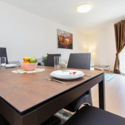 Sleek dining room table to accommodate you and your friends