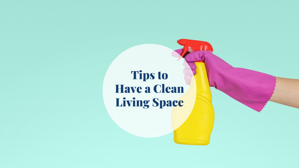 tips clean living space