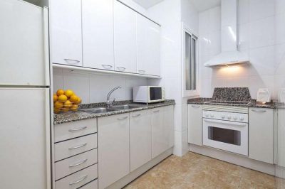 kitchen chic apartment with Scandinavian design 