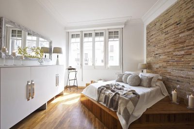 bedroom modern loft in Barcelona