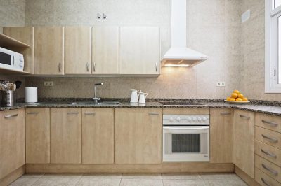 kitchen modern loft in Barcelona