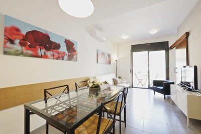 living room apartment near hospital de Sant Pau 