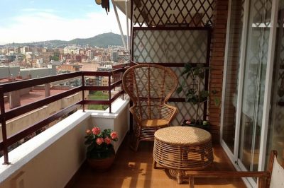 Balcony single room near Montjuic