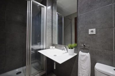 bathroom apartment with view to Sagrada Familia