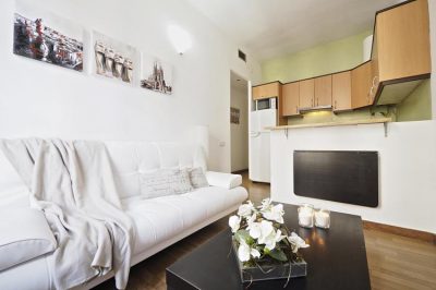 living room holiday apartment near Sagrada Familia
