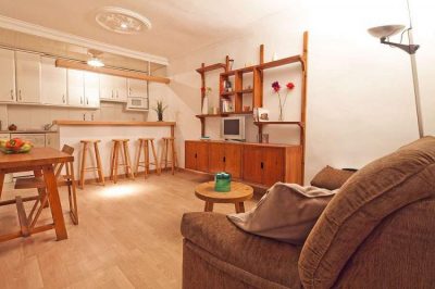 living room apartment in historic center of Barcelona