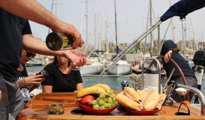 Breakfast on a Yacht