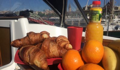 Breakfast on a Yacht