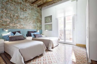 bedroom 1 fancy apartment with terrace Barcelona