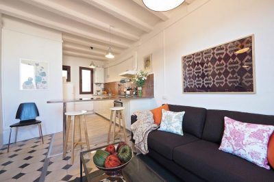 living room Family apartment with cathedral view