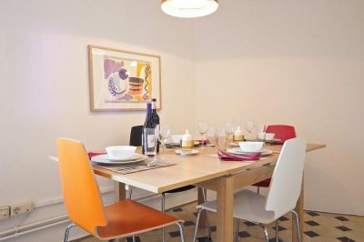 dining table Family apartment with cathedral view